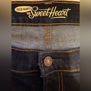 Women’s Old Navy Brand Sweet Heart Skinny Blue Jeans 18 Short NWOT